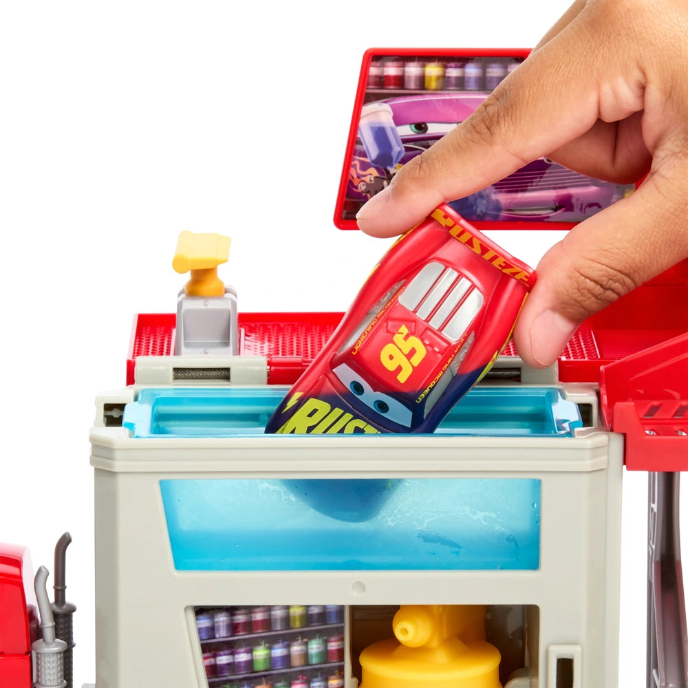 Disney Pixar Cars Colour Changers Mobile Paint Shop Mack Playset
