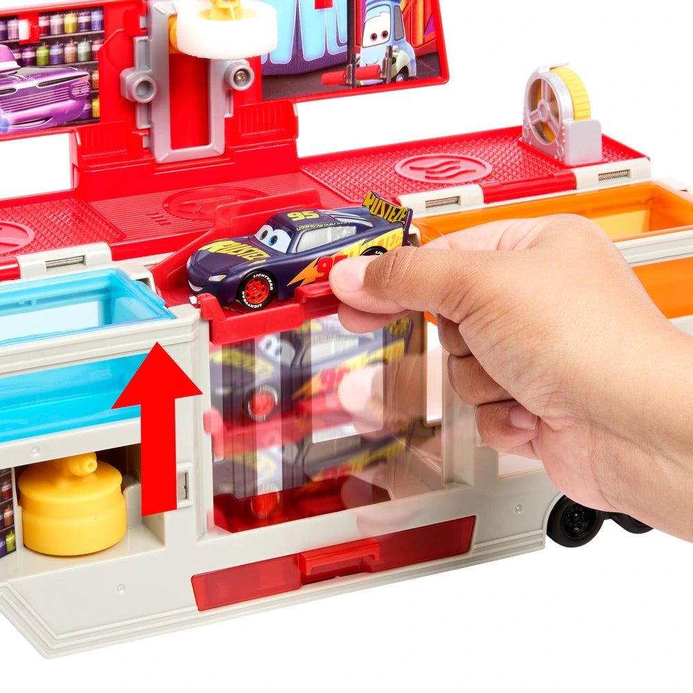 Disney Pixar Cars Colour Changers Mobile Paint Shop Mack Playset