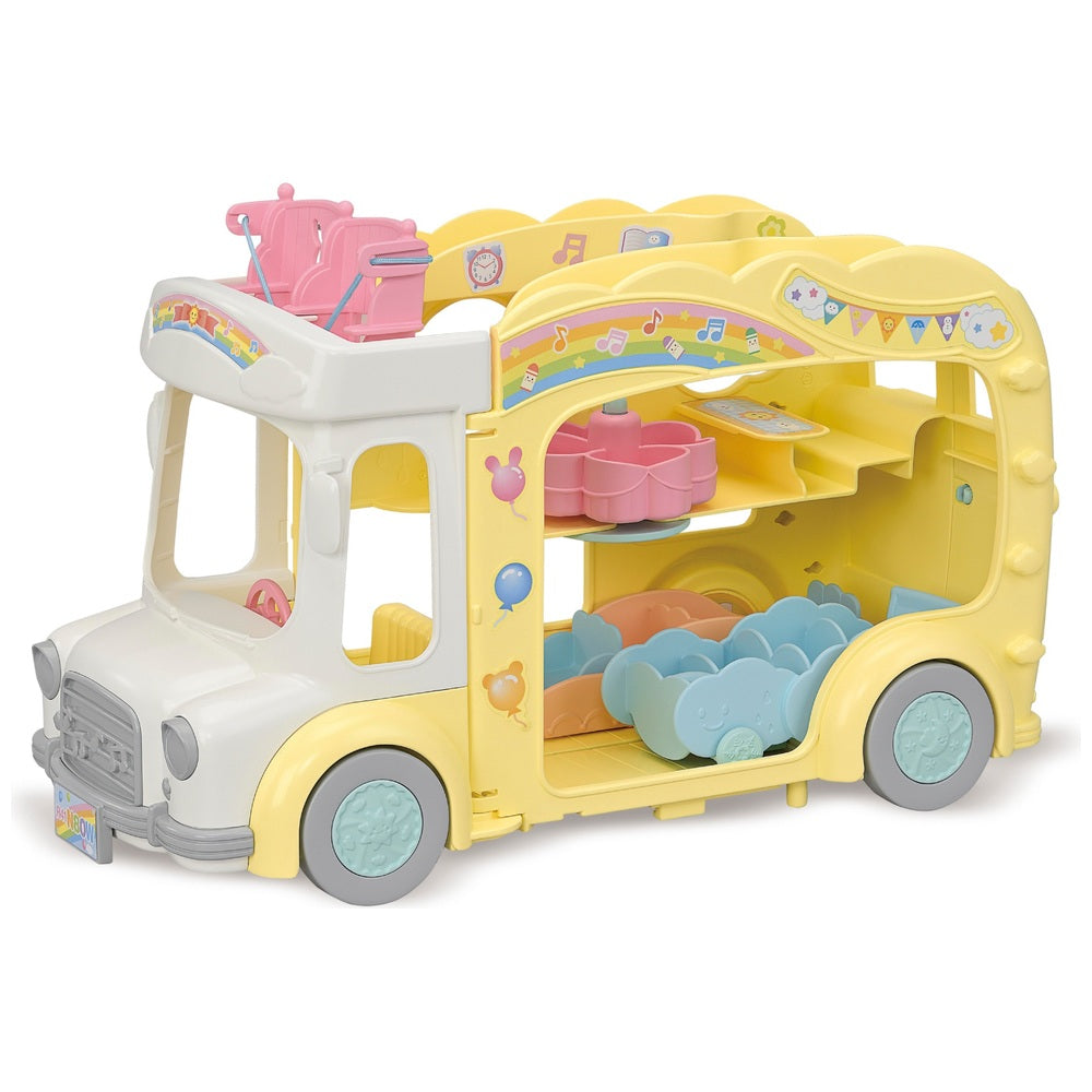 Sylvanian Families Rainbow Fun Nursery Bus Playset