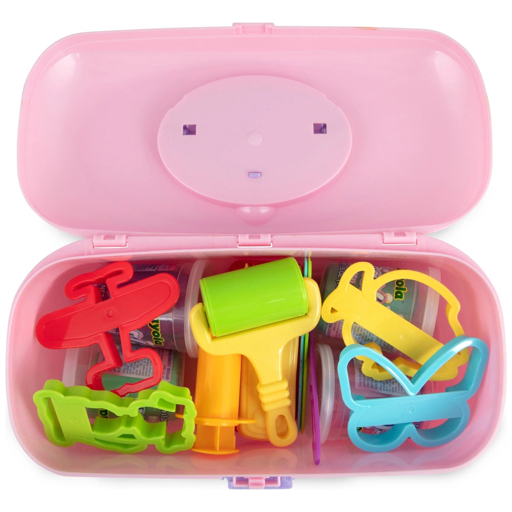 Crayola Dough Tubs Pearl Creative Tool Box 16 Piece Set