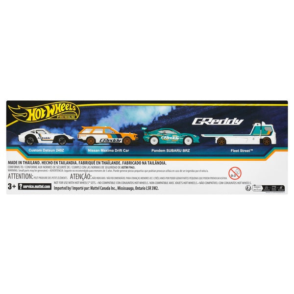 Hot Wheels Premium Drift Collector Display 4 Pack