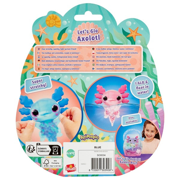 Animagic Let's Glo Pink Axolotl