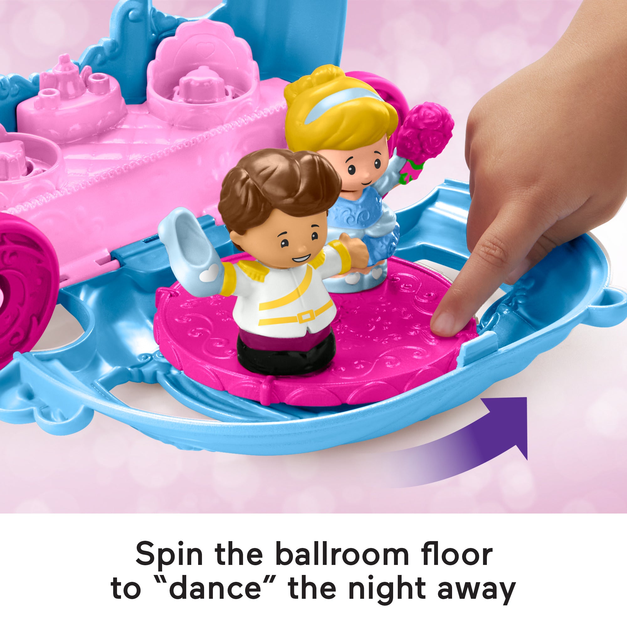  Fisher-Price Little People Disney Princess Cinderella's Dancing Carriage Set