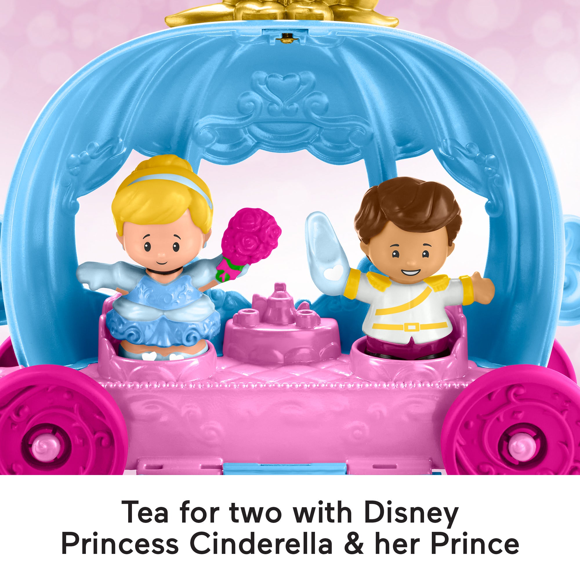  Fisher-Price Little People Disney Princess Cinderella's Dancing Carriage Set