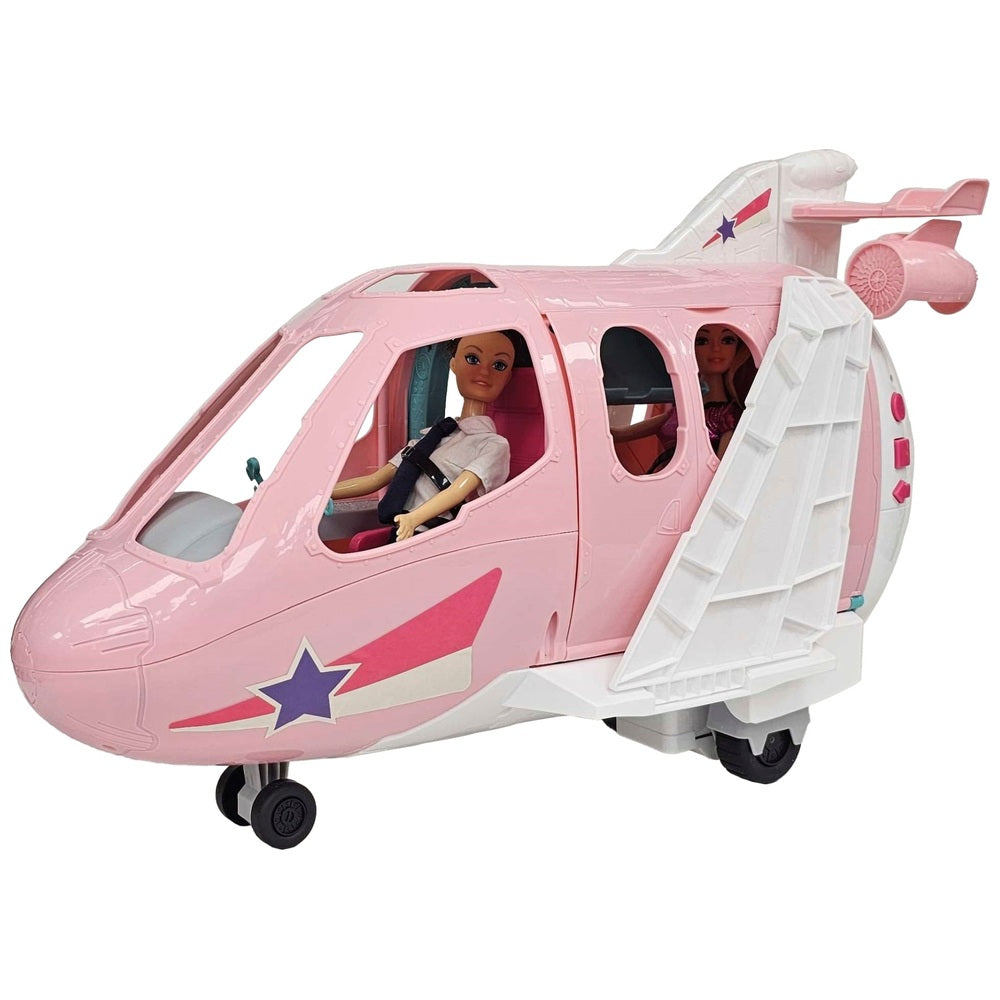 Lights And Sounds Jet Plane Playset With Pilot Doll