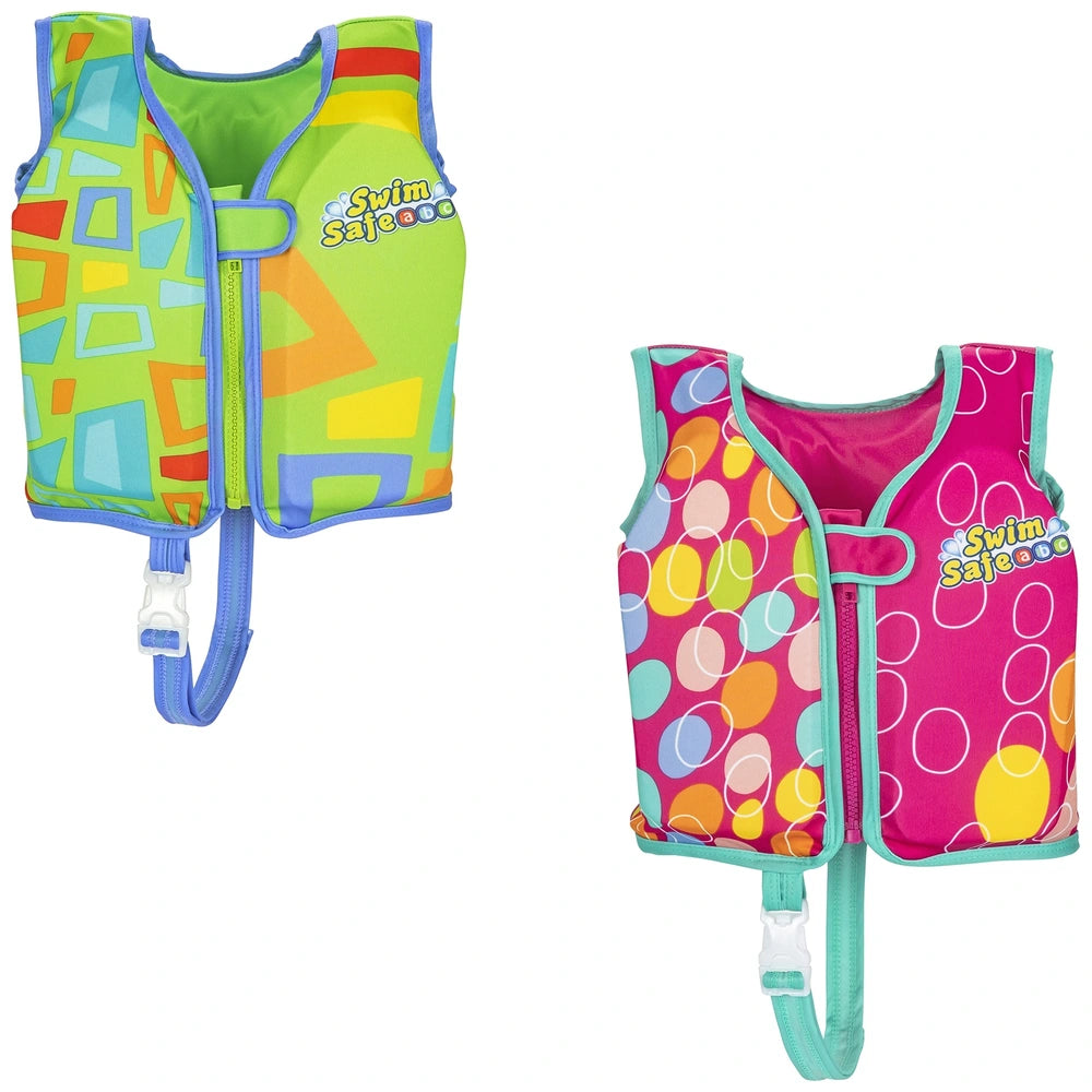 Swim Safe Swimming Vest Toddler Fabric Abc Aquastar Assortment