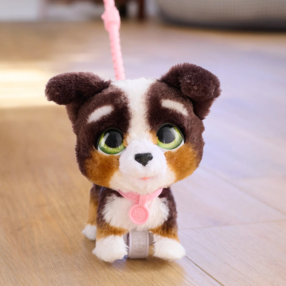 Furreal Plush Toy Interactive Pet Walk-A-Lots Bernedoodle