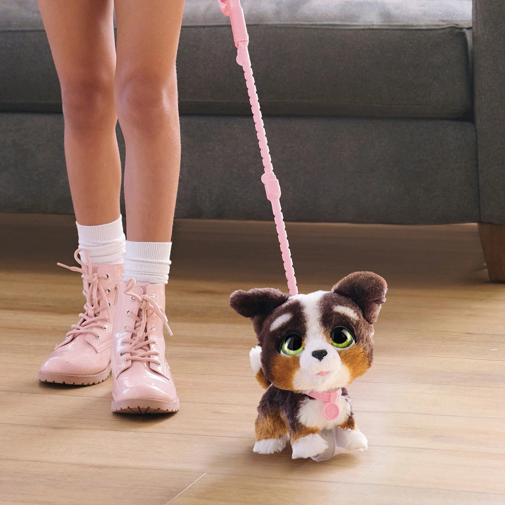 Furreal Plush Toy Interactive Pet Walk-A-Lots Bernedoodle