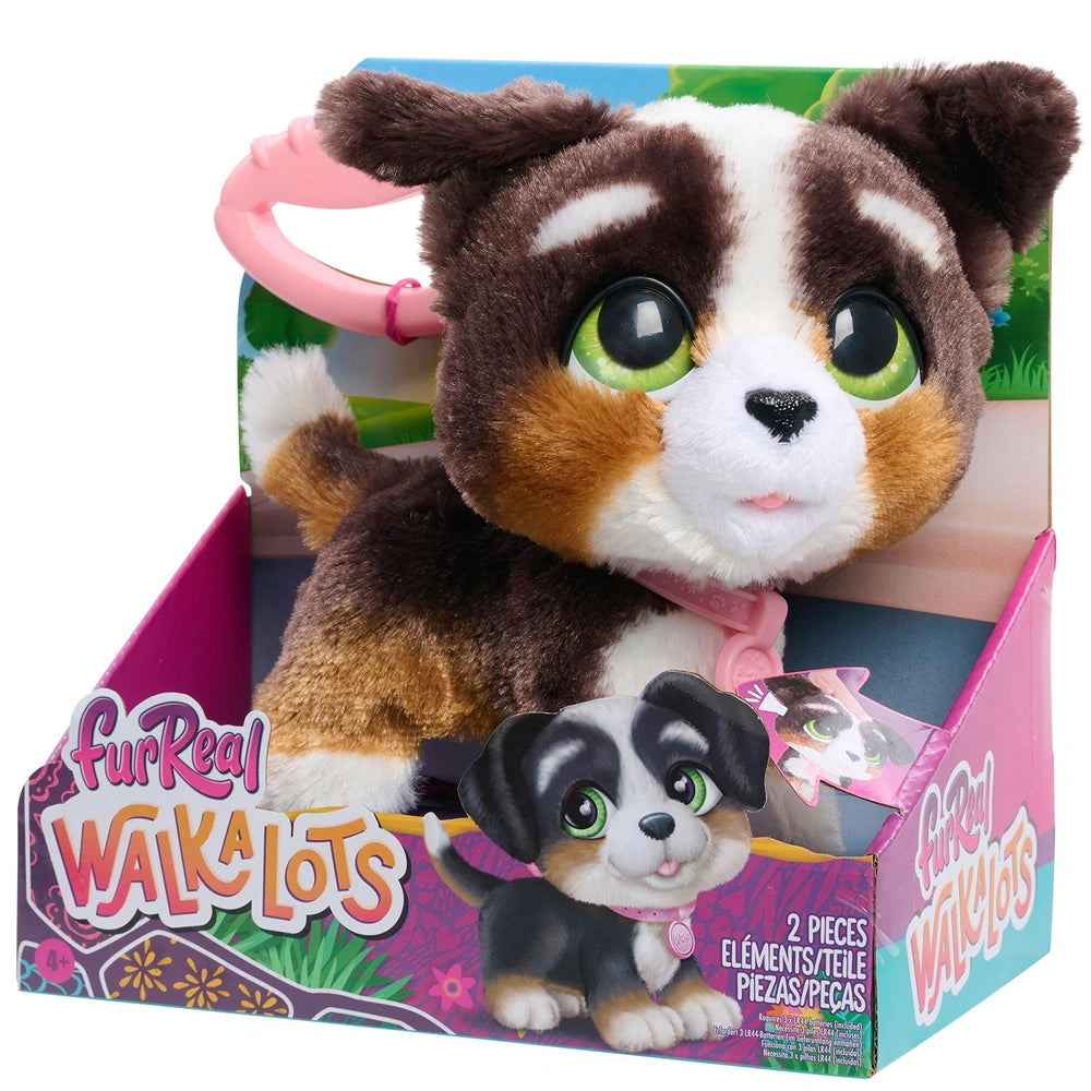 Furreal Plush Toy Interactive Pet Walk-A-Lots Bernedoodle
