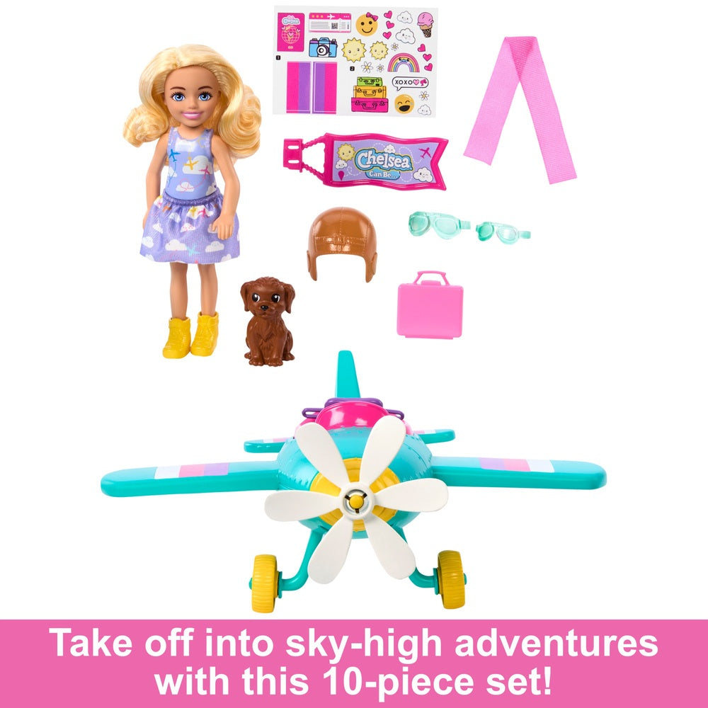Barbie Club Chelsea Can Be Doll And Plane Set