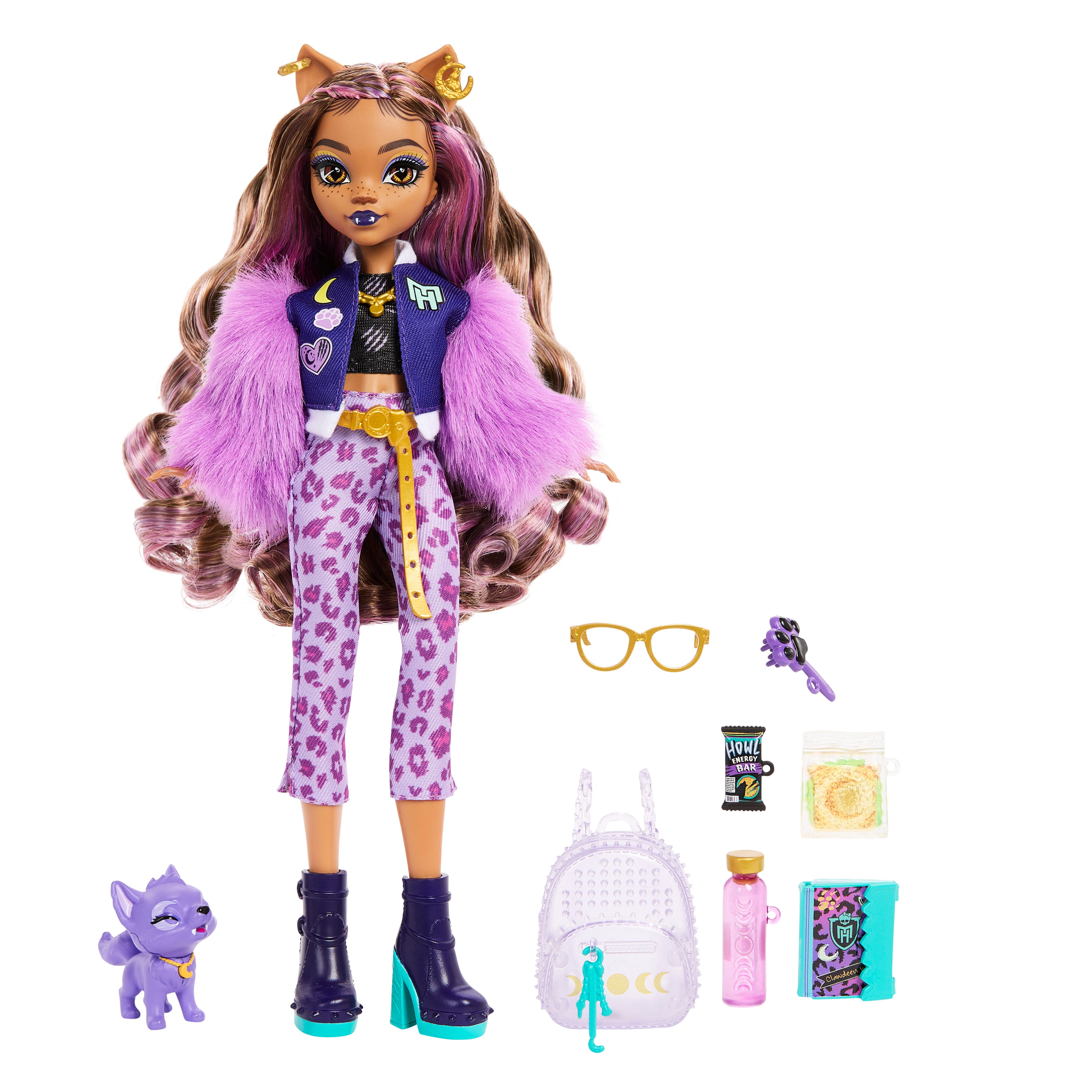 Monster High Clawdeen Wolf Doll With Pet And Accessories