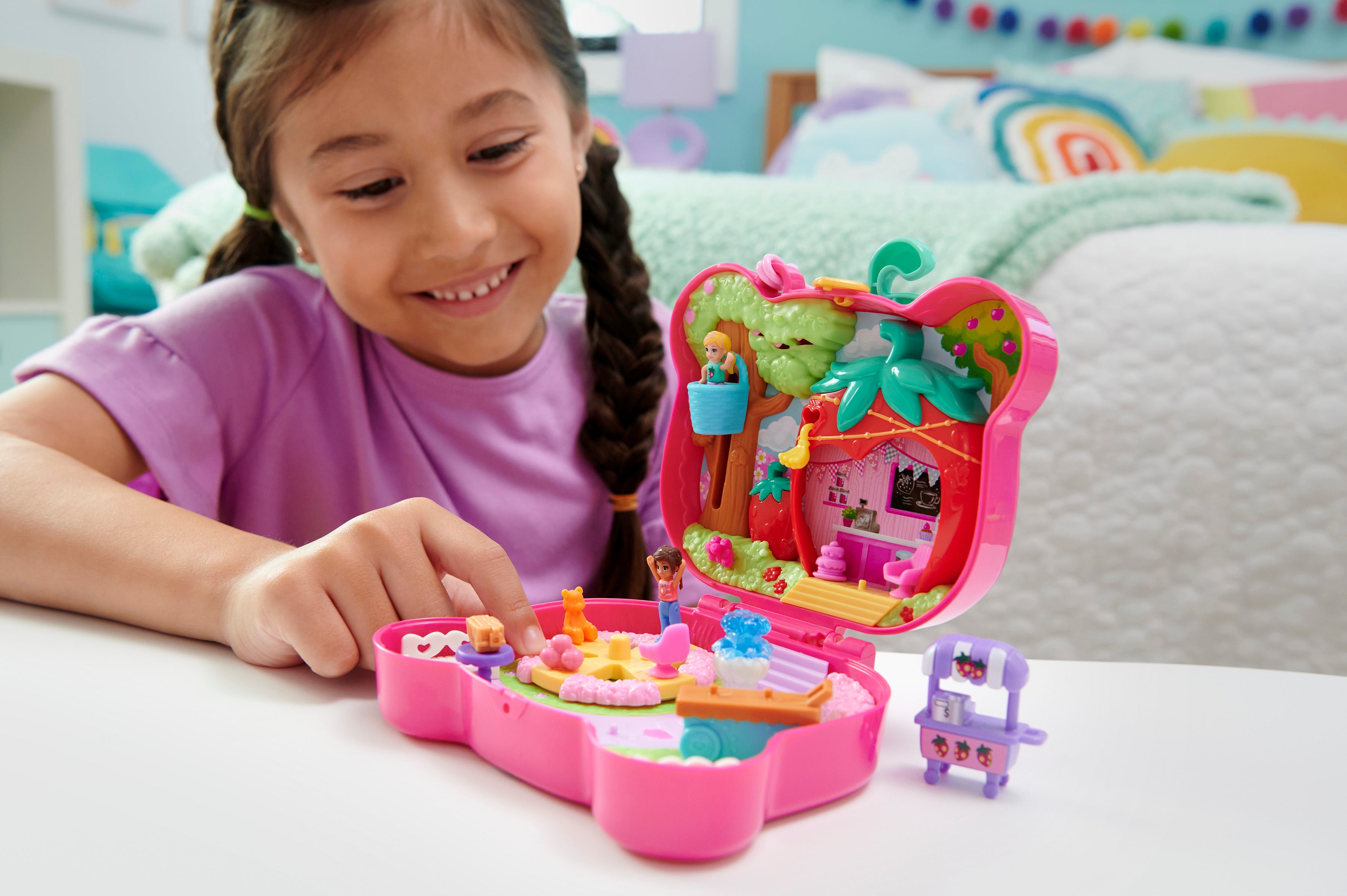 Polly Pocket Straw-Beary Patch Compact