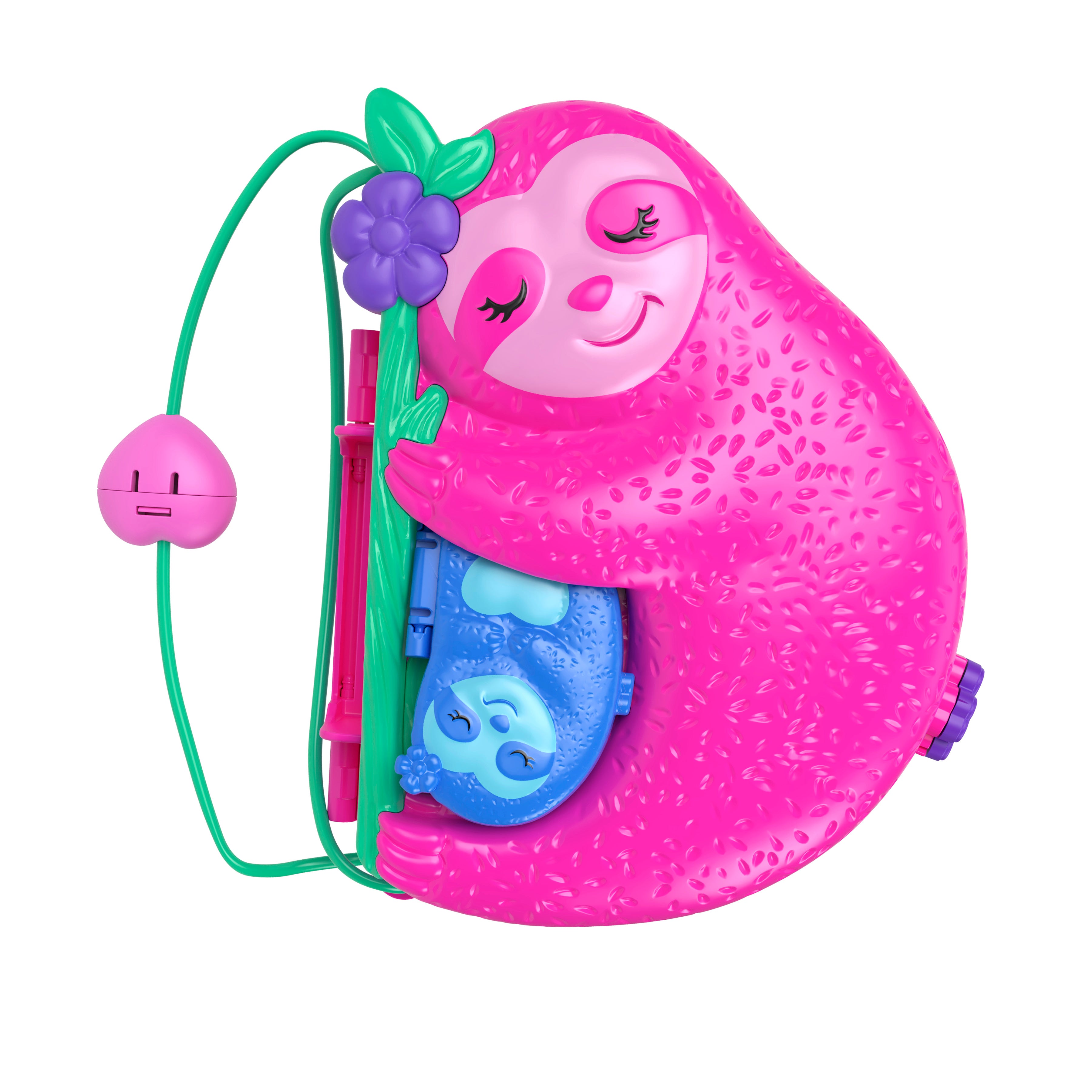 Polly Pocket Sloth Family 2-In-1 Purse Compact