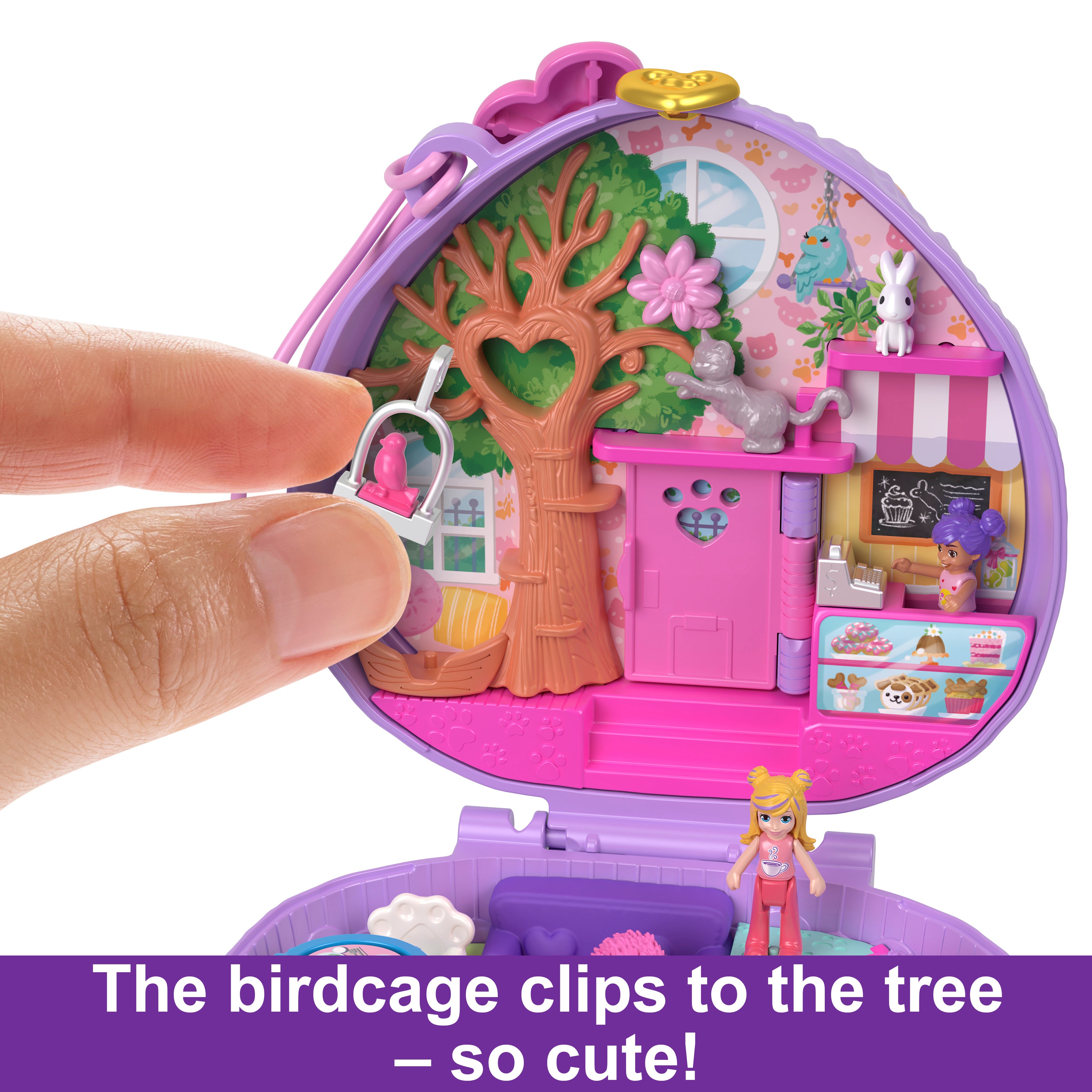 Polly Pocket Hedgehog Coffee Shop Compact