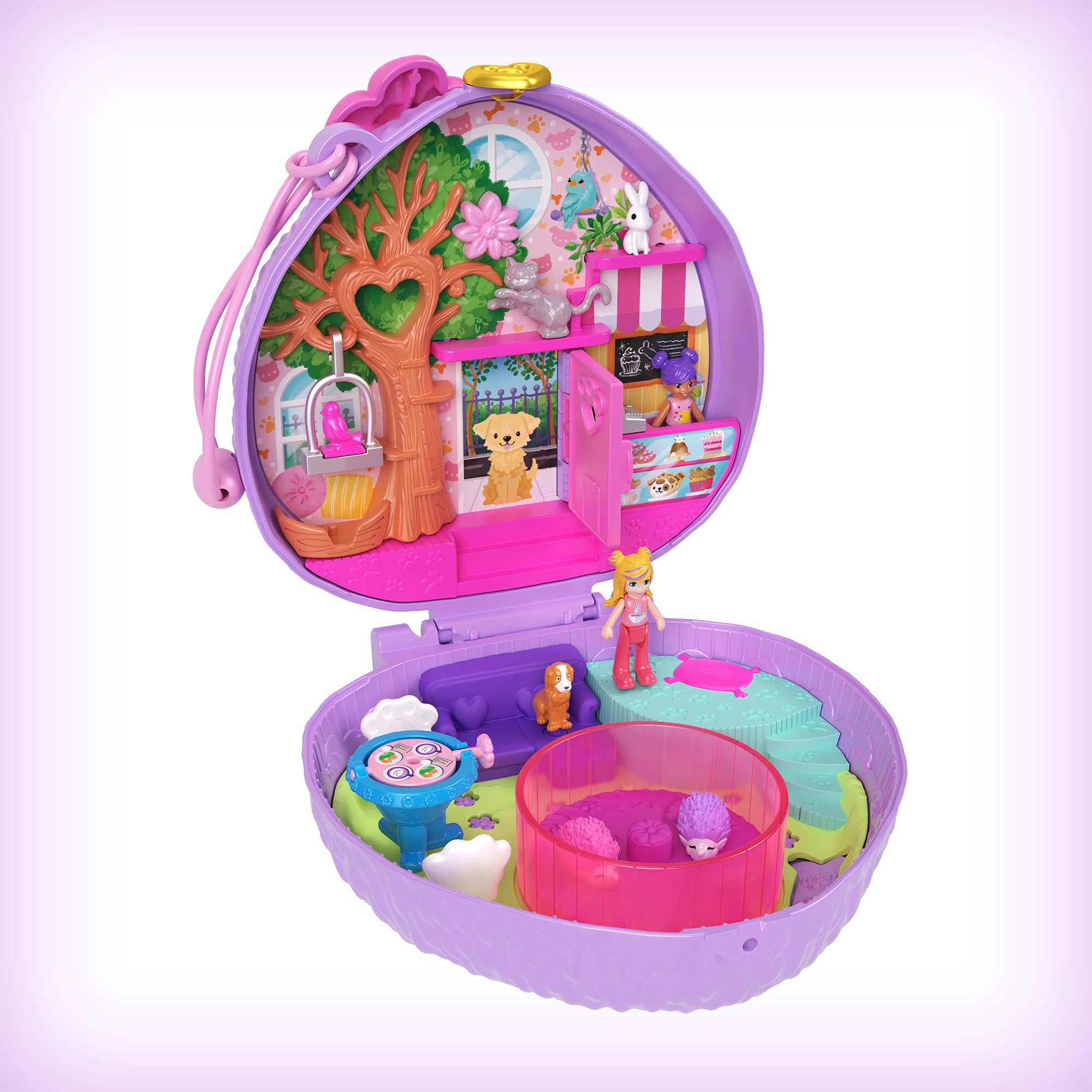 Polly Pocket Hedgehog Coffee Shop Compact