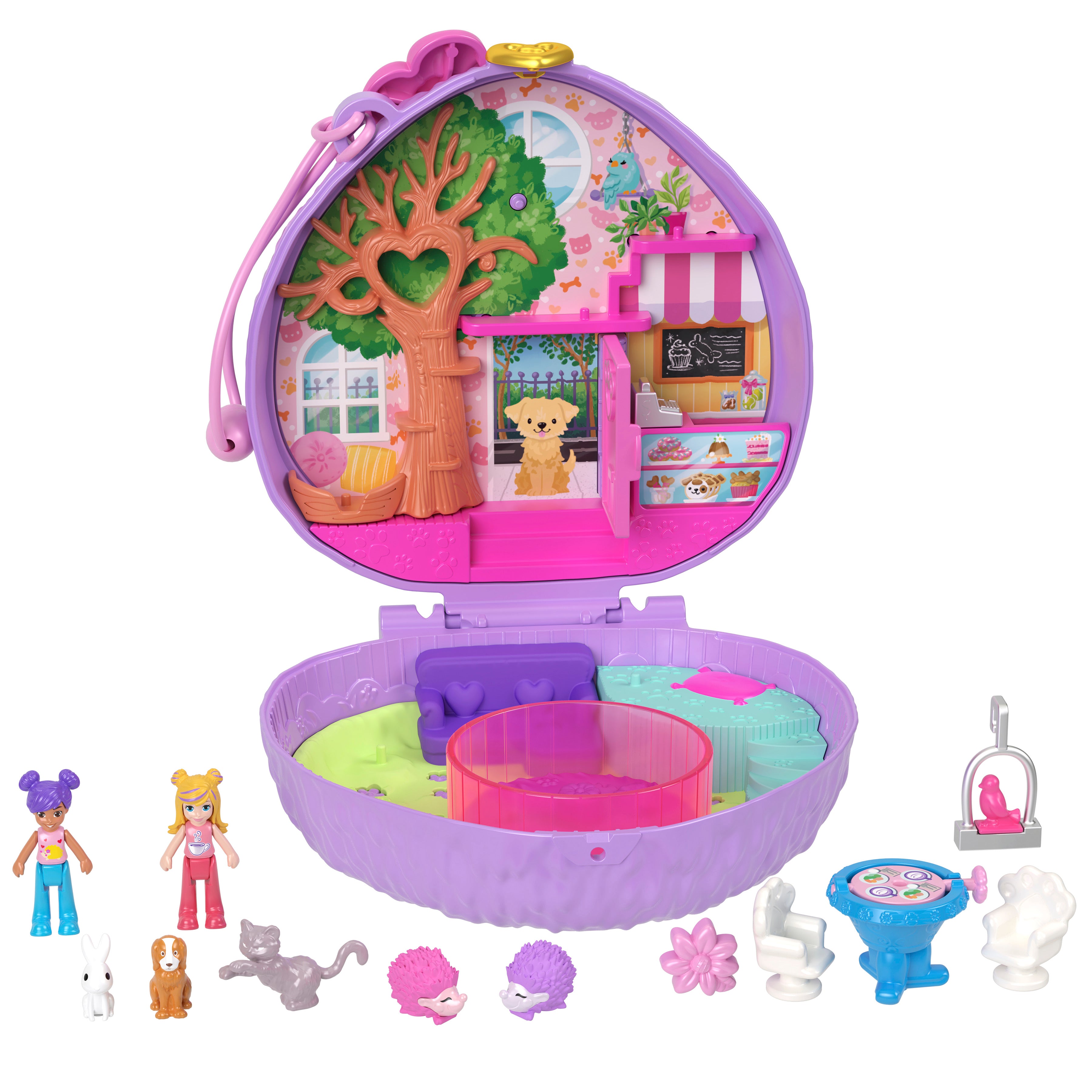 Polly Pocket Hedgehog Coffee Shop Compact