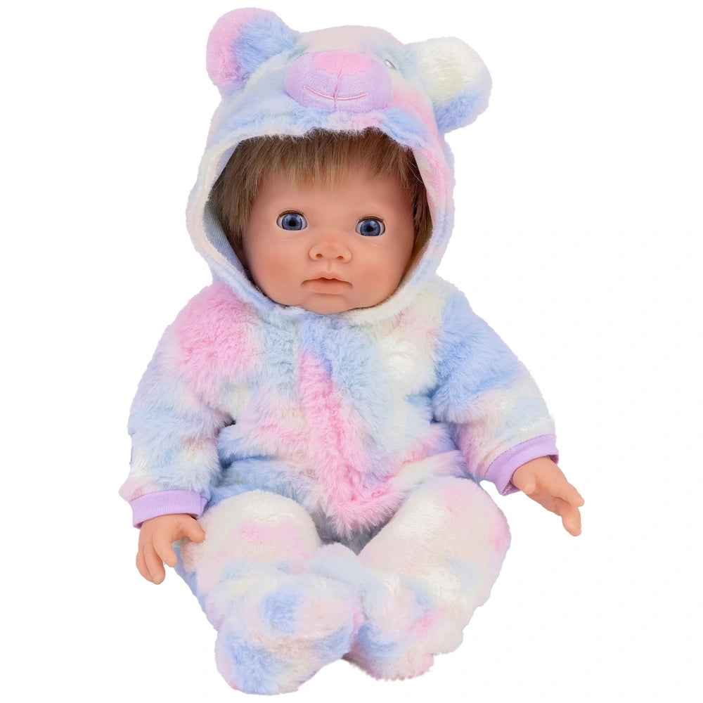 Tiny Treasures Baby Doll Clothes Rainbow Teddy All-In-One Outfit 44Cm