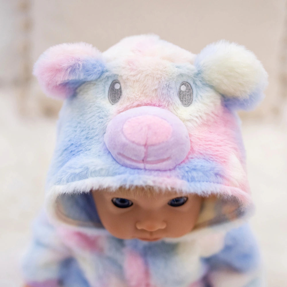 Tiny Treasures Baby Doll Clothes Rainbow Teddy All-In-One Outfit 44Cm