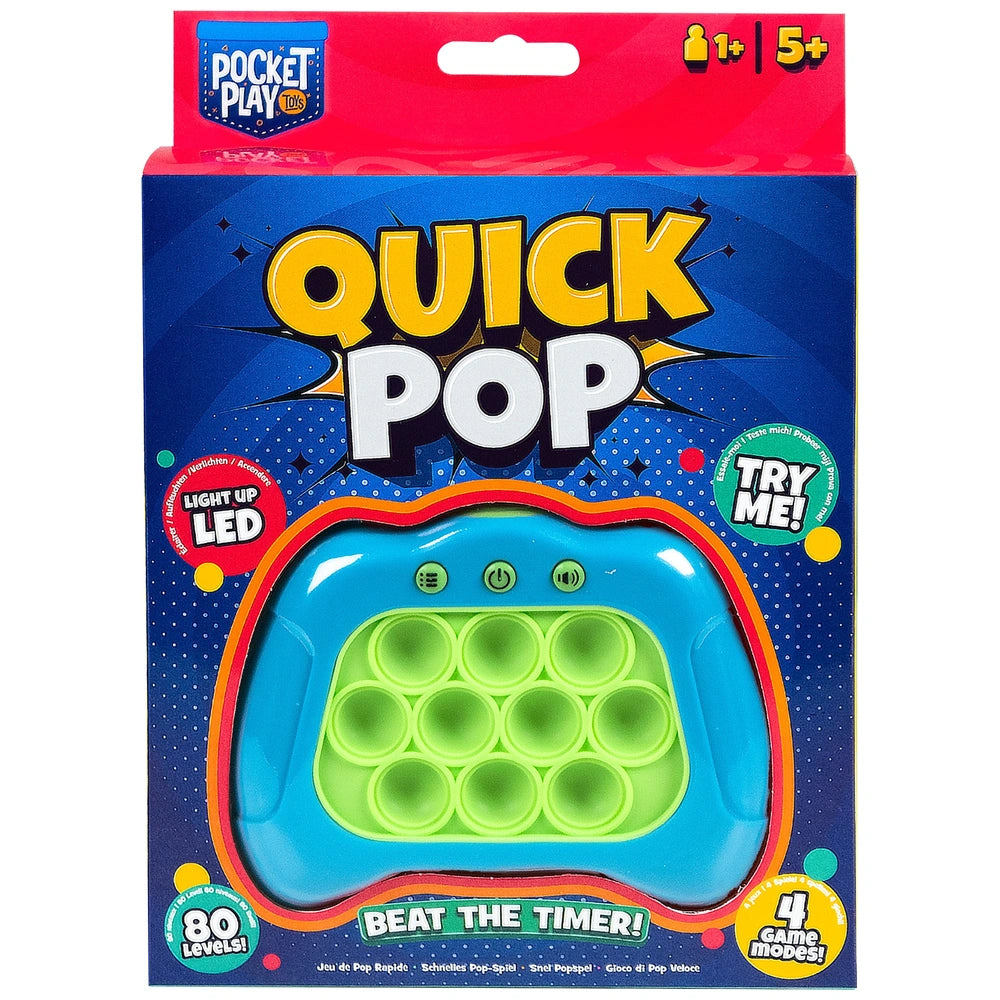 Pocket Play Fidget Quick Push Pop Game Assortment