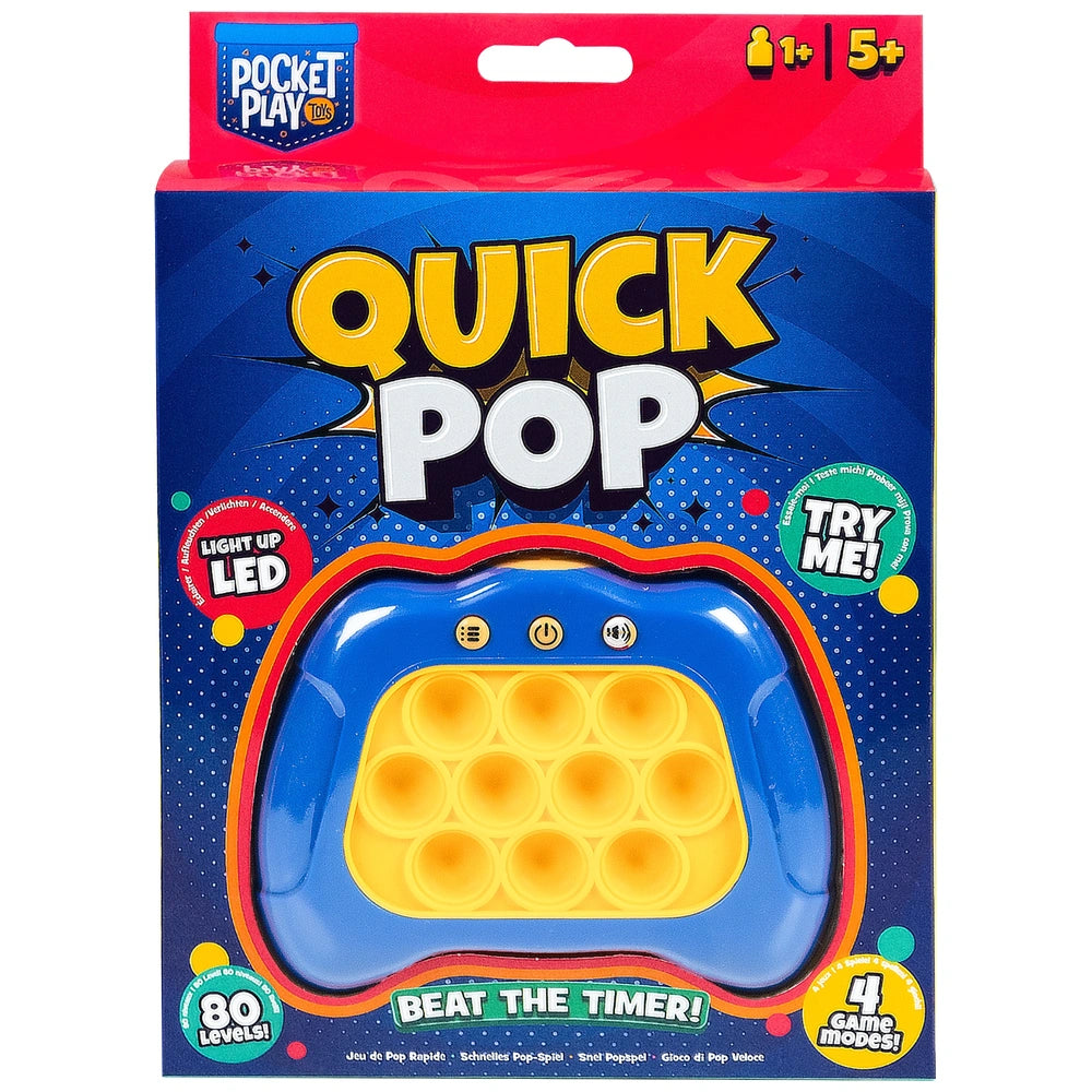 Pocket Play Fidget Quick Push Pop Game Assortment