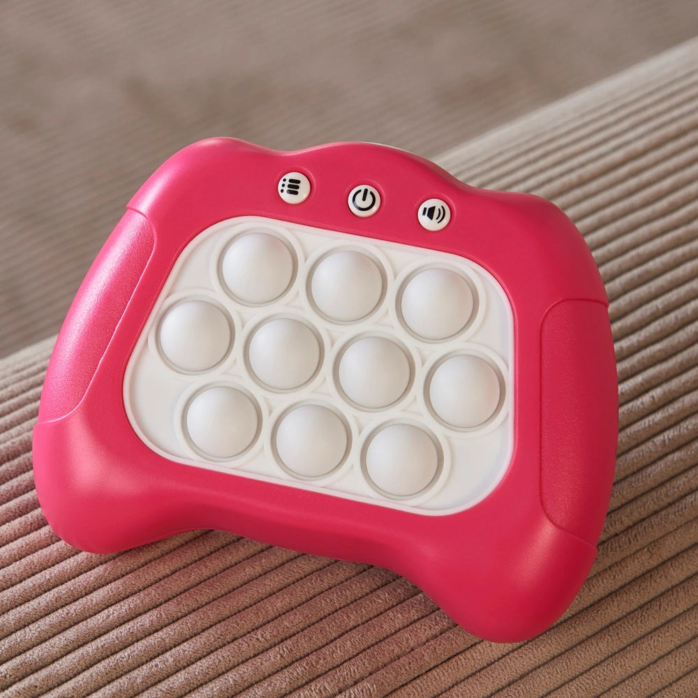 Pocket Play Fidget Quick Push Pop Game In Pink