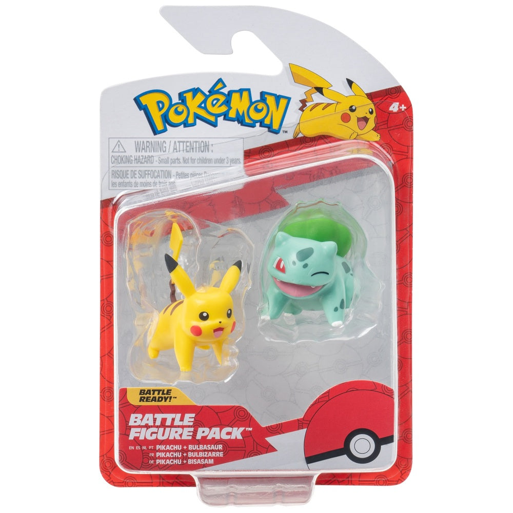 Pokémon Battle Figure 2 Pack - Bulbasaur And Pikachu