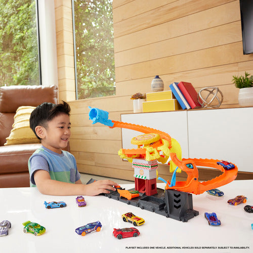  Hot Wheels City Let's Race Netflix - Cobra Slam Pizza Attack Set