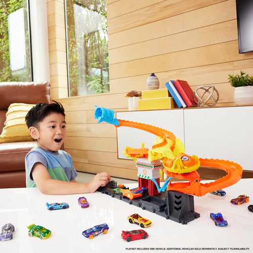  Hot Wheels City Let's Race Netflix - Cobra Slam Pizza Attack Set