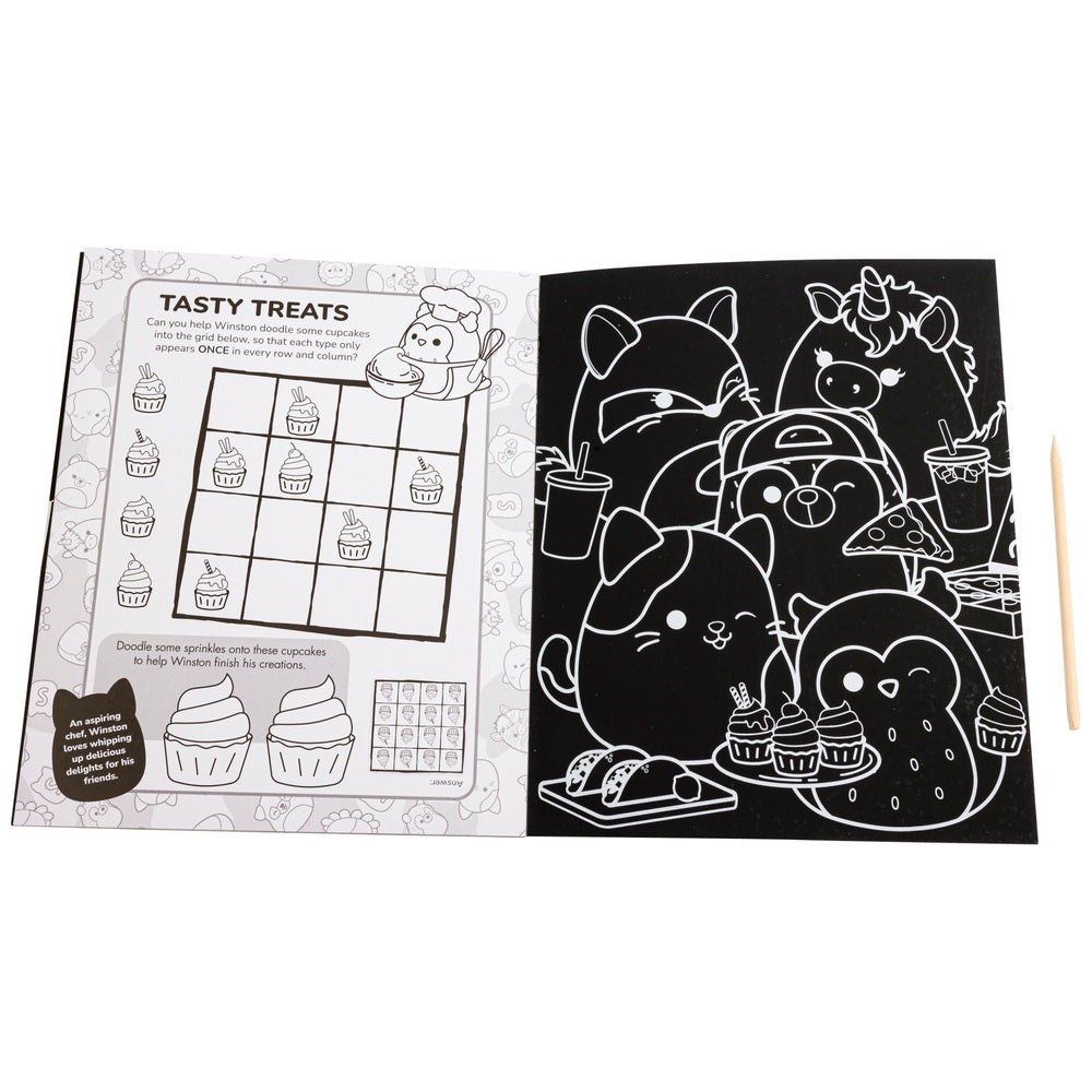 Original Squishmallows Scratch Art Creations Book