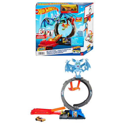 Hot Wheels City Let's Race Netflix - Bat Loop Attack Set
