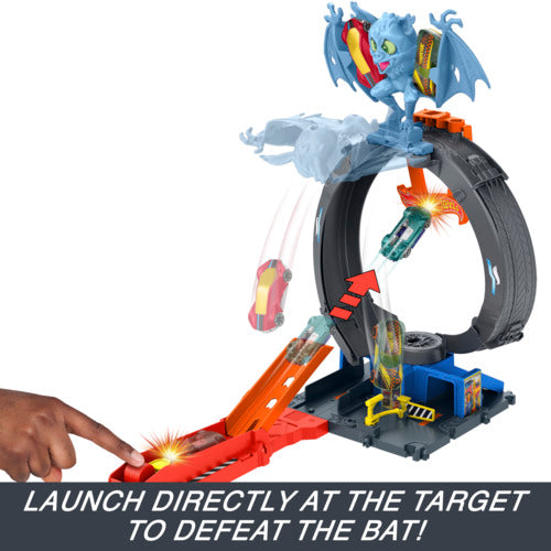 Hot Wheels City Let's Race Netflix - Bat Loop Attack Set