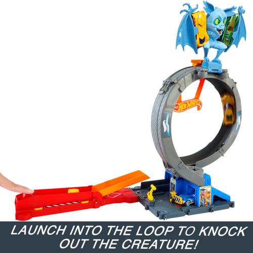 Hot Wheels City Let's Race Netflix - Bat Loop Attack Set