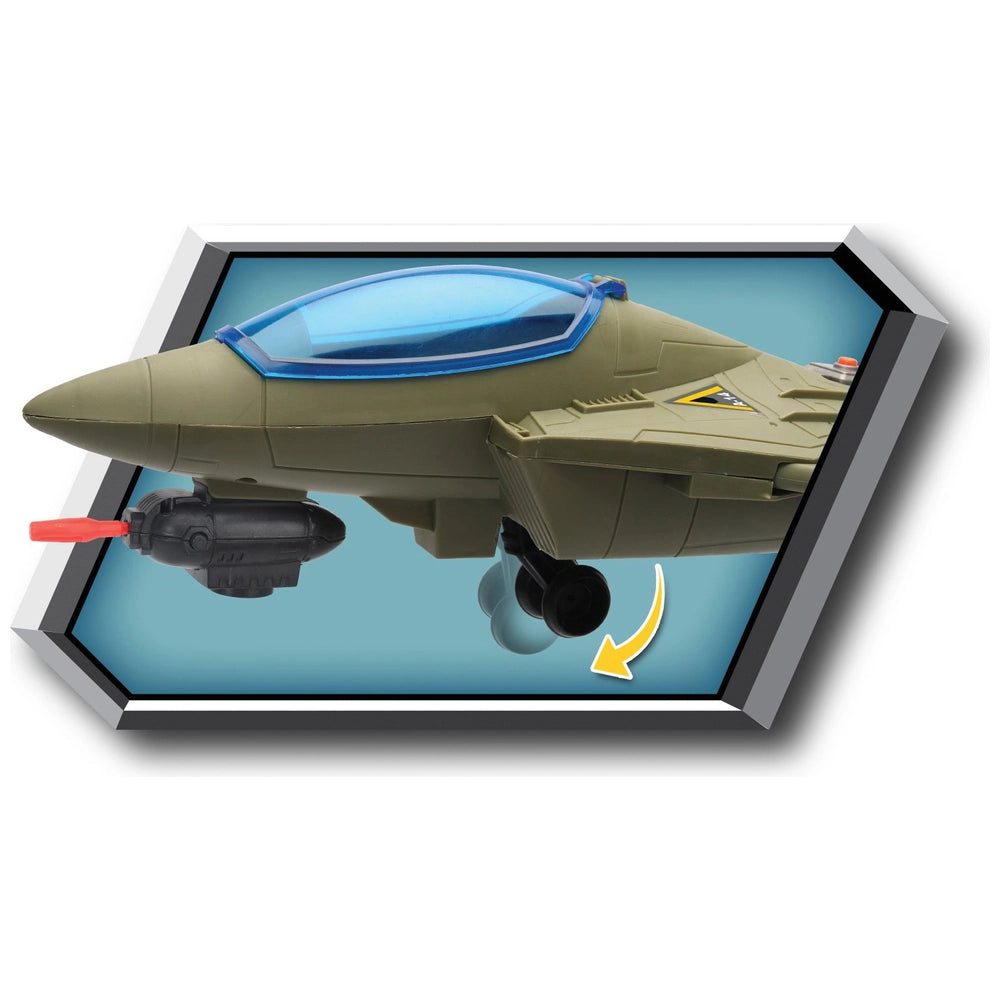 Soldier Force Playset Stealth Battle Wing Jet With Lights And Sounds