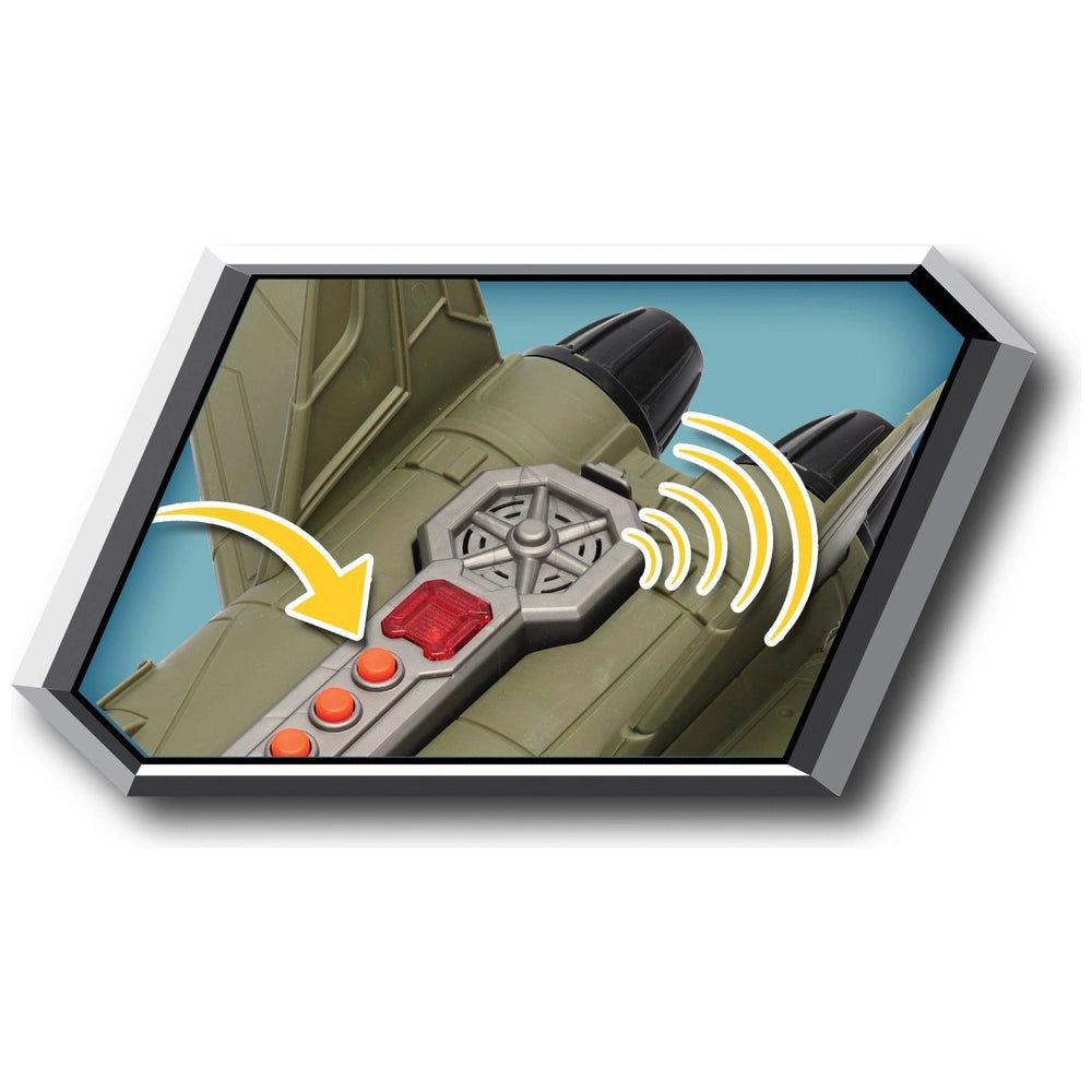 Soldier Force Playset Stealth Battle Wing Jet With Lights And Sounds