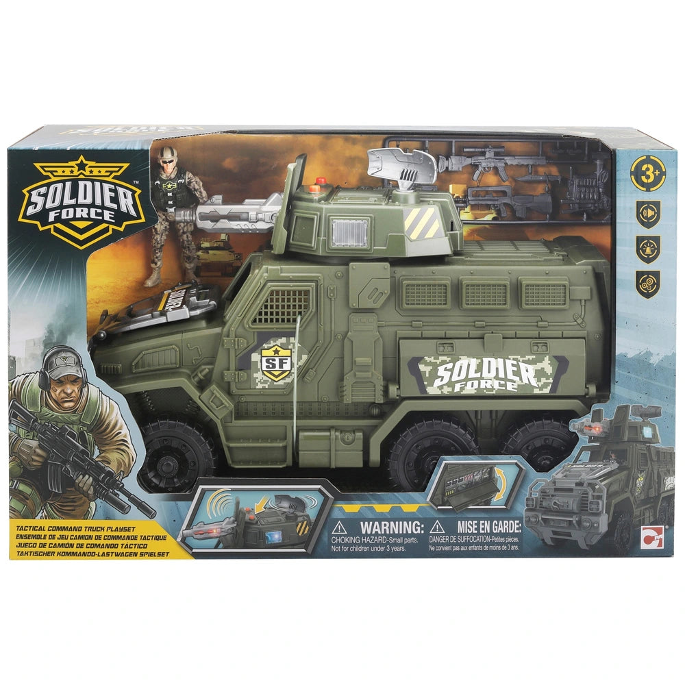 Soldier Force Playset Tactical Command Truck With Lights And Sounds