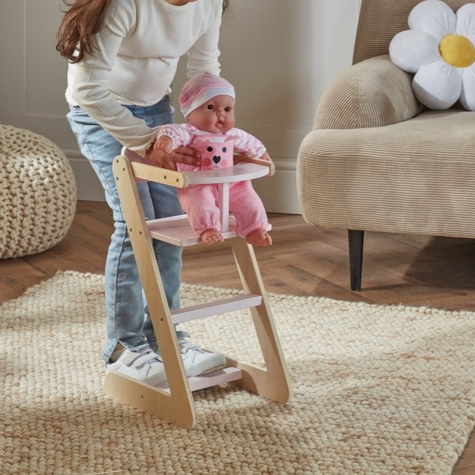 Dimples Wooden Doll High Chair