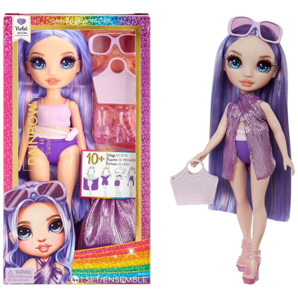 Rainbow High Swim & Style Fashion Doll - Violet (Purple)