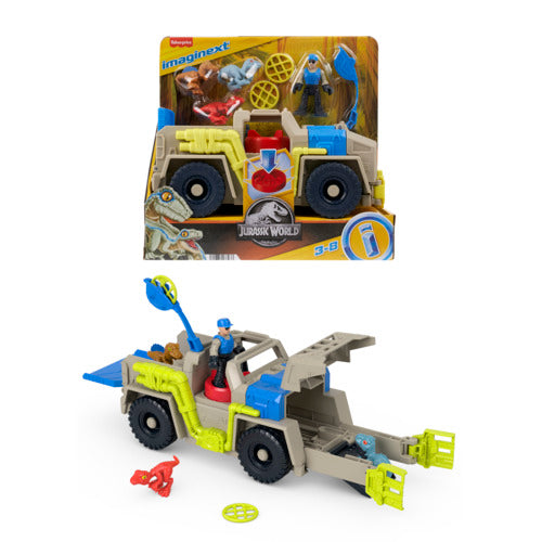 Imaginext Jurassic World Track & Transport Dinosaur Truck Playset