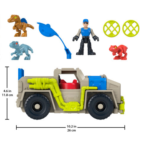 Imaginext Jurassic World Track & Transport Dinosaur Truck Playset