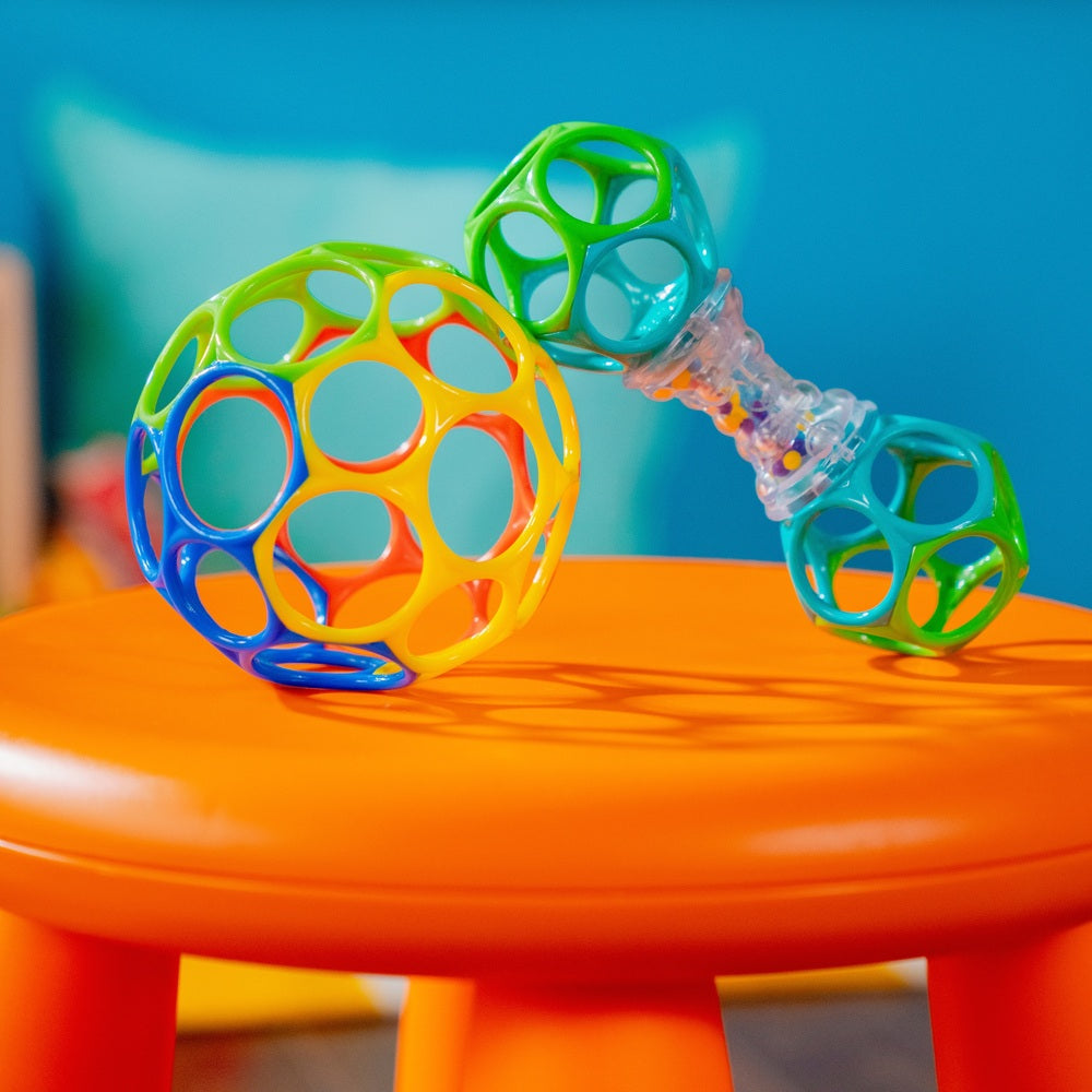 Bright Starts Grasp The Day Oball And Rattle Toy Gift Set