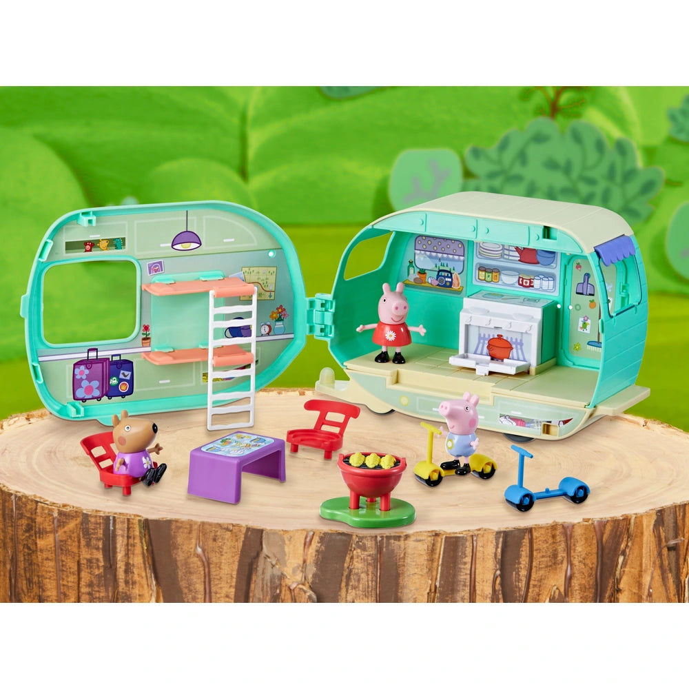 Peppa Pig Peppa's Caravan Playset With 3 Figures