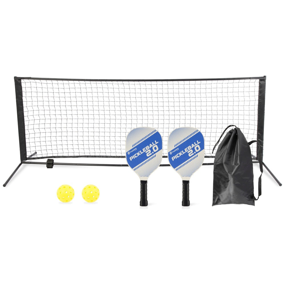 8Ft Pickleball Set With Net And Paddles