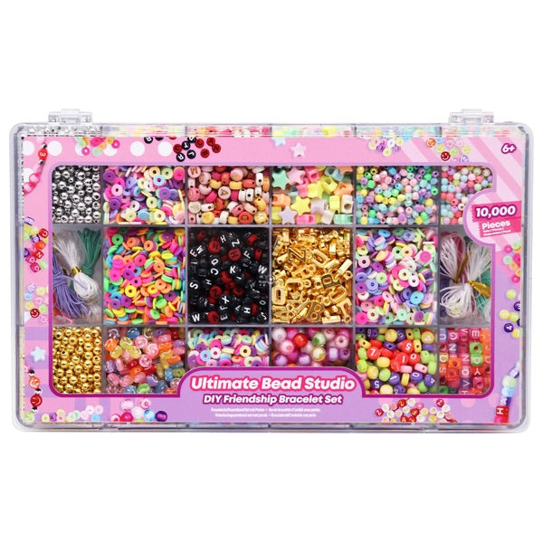 Ultimate Bead Studio Diy Friendship Bracelet Set With 10,000 Pieces