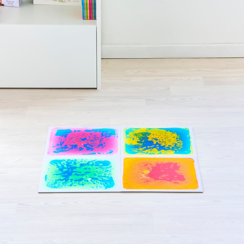 Play Factory Liquid Sensory Floor Play Tiles 4 Pack