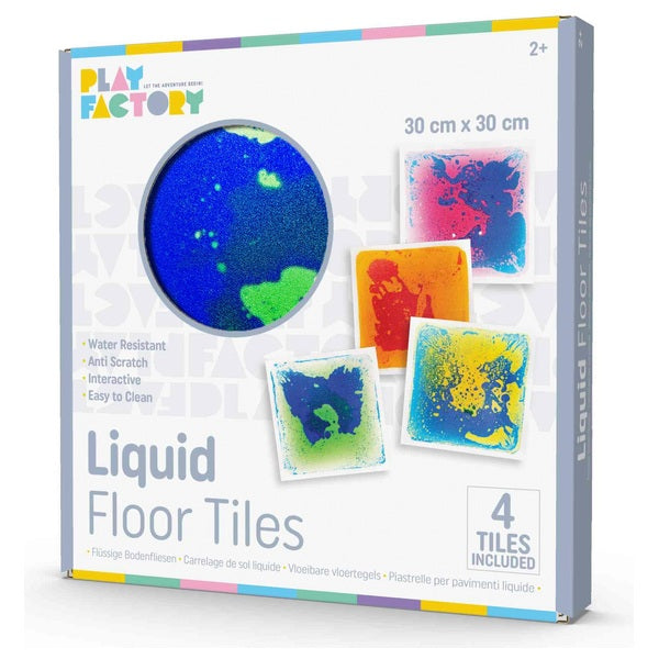 Play Factory Liquid Sensory Floor Play Tiles 4 Pack