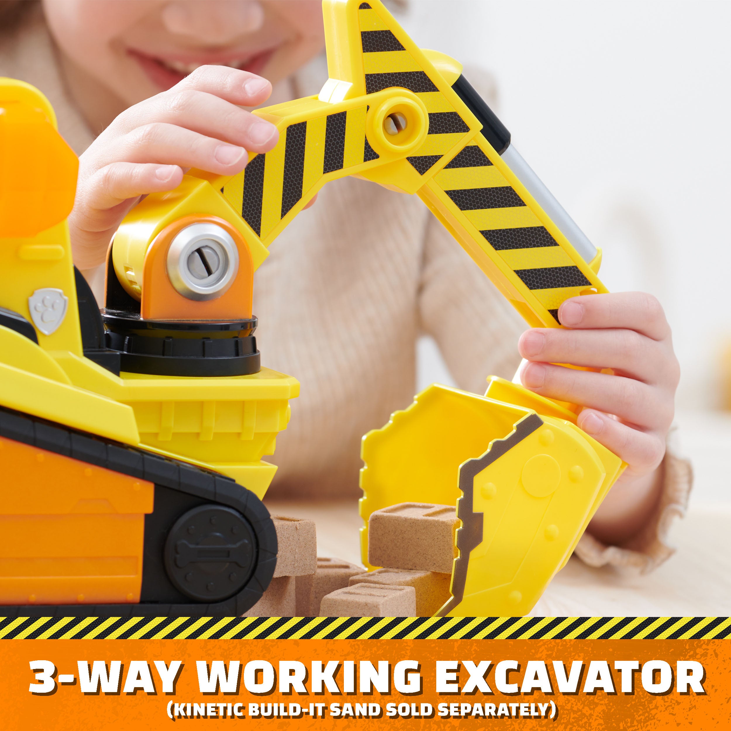 Rubble And Crew Barkyard Deluxe Bulldozer Construction Truck  And Rubble Action Figure