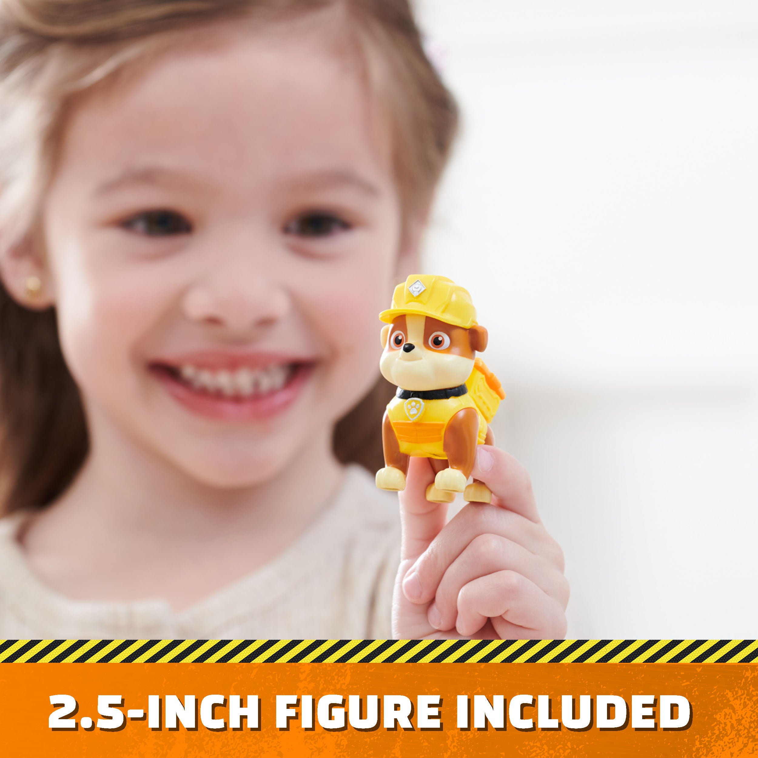 Rubble And Crew Barkyard Deluxe Bulldozer Construction Truck  And Rubble Action Figure