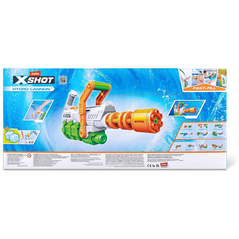 X-Shot Fast-Fill Hydro Cannon Water Blaster By Zuru