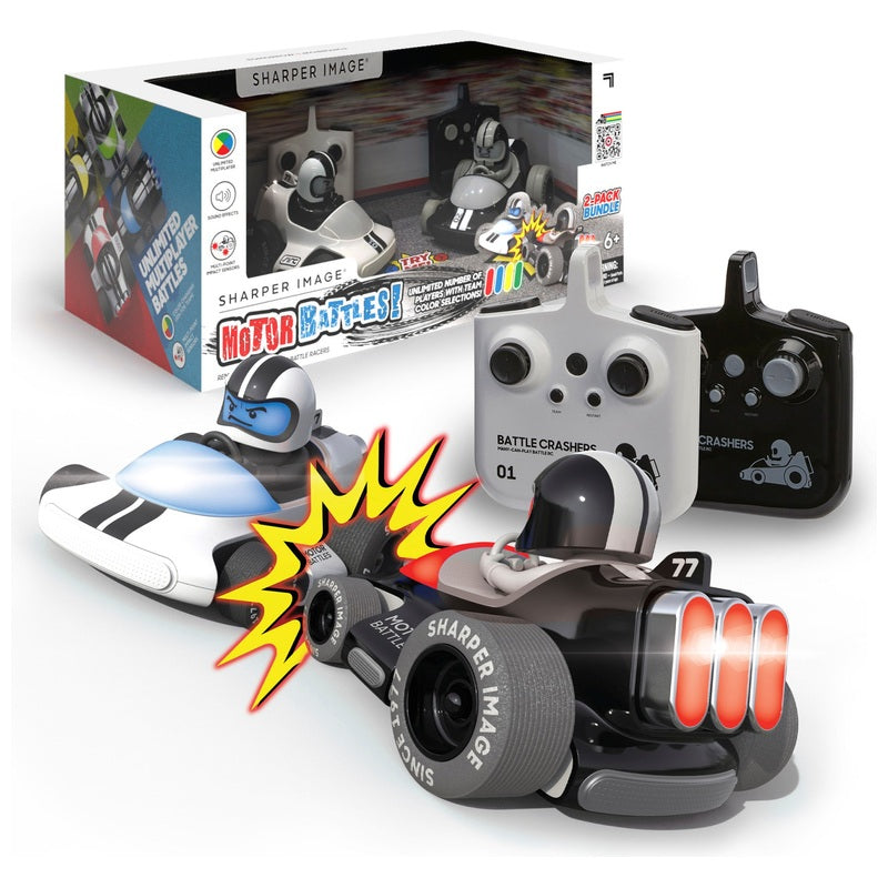 Sharper Image Motor Battles Radio Control Bumper Cars 2-Pack Bundle