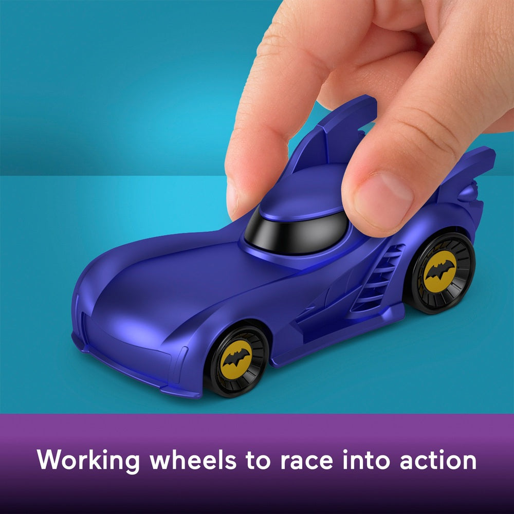 Fisher-Price Batwheels Dc: Bam The Batmobile Diecast Character Vehicle 5 Pack